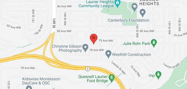 map of 7812 145 ST NW